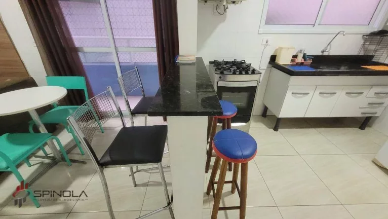 Imagem Apartamento com 1 dormitório à venda, 45 m² por R$ 330.000,00 - Aviação - Praia Grande/SP