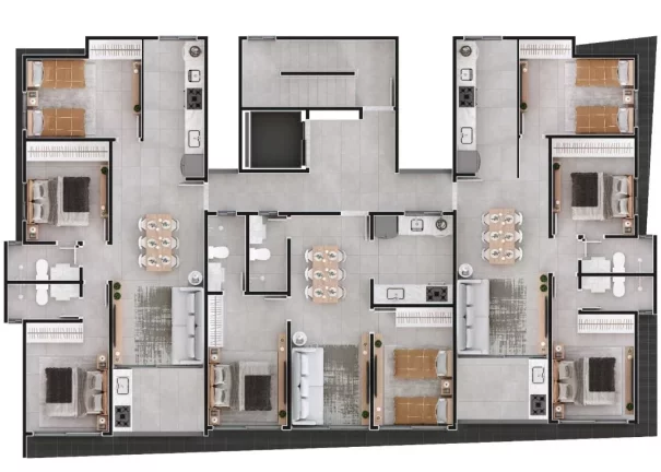 Imagem Apartamento à venda, 76 m² por R$ 737.200,00 - Bessa - João Pessoa/PB