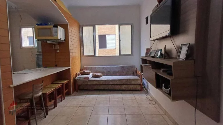 Imagem Apartamento com 1 dormitório à venda, 43 m² por R$ 220.000,00 - Vila Caiçara - Praia Grande/SP