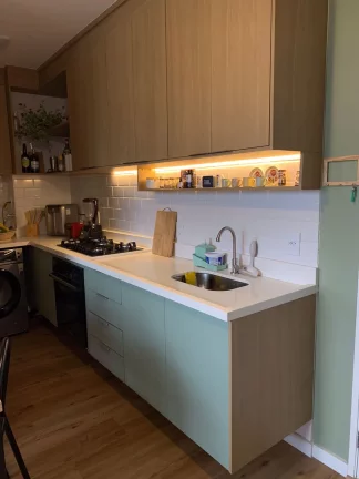Imagem Apartamento Mobiliado - Porteira fechada - Tatuapé - 2 Dormitórios - Cozinha americana