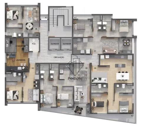 Imagem Apartamentos com varanda/sacada a 350m da praia de Manaíra - AP1834