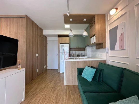Imagem Apartamento studio mobiliado para alugar no Add Nova Berrini - Decorado