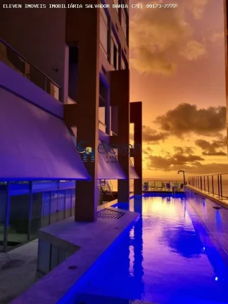 Imagem LOCAÇÃO  MOBILIADA  ANUAL OU VENDA  APARTAMENTO DUPLEX COM PLANTA DE DOIS QUARTOS, UM DELES SUÍTE E VISTA PARA BAIA DE TODOS OS SANTOS. 
