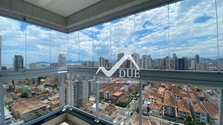 Imagem Apartamento com 1 dormitório com Vista MAr e lazer à venda, 52 m² por R$ 850.000 - Aparecida - Santos/SP
