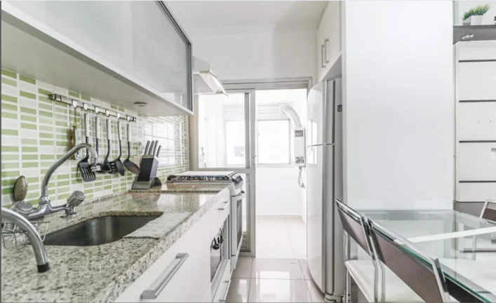 Imagem Apartamento 47M², 2Q, 1 Banheiro, 1 Vaga, Varanda, Espaço Gourmet, Piscina, Academia, Sauna.