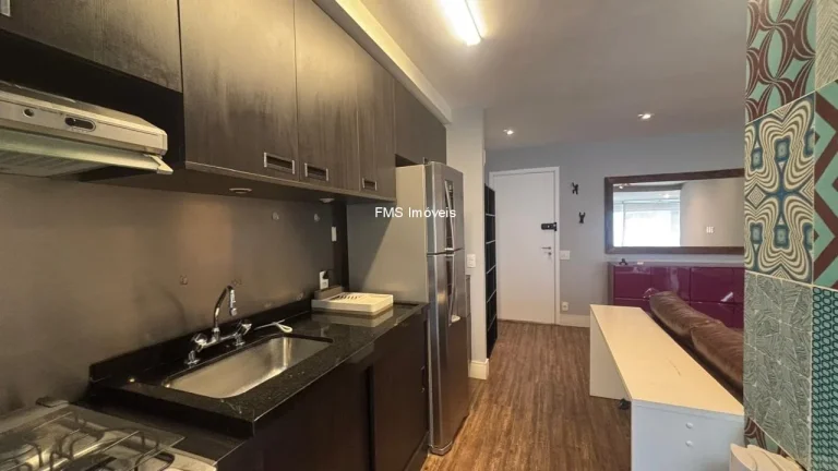 Imagem Apartamento para locação na Consolação, São Paulo-SP: 1 quarto, 1 sala, 1 banheiro, 1 vaga de garagem, 50m² de área!