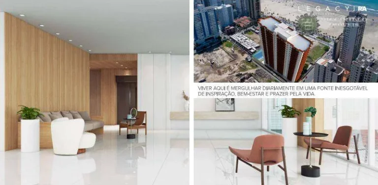 Imagem Apartamento com 3 dormitórios à venda, 118 m² por R$ 1.077.000,00 - Vila Guilhermina - Praia Grande/SP