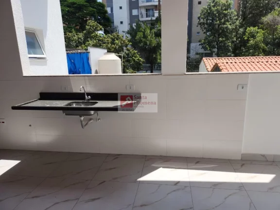 Imagem Cobertura para Venda em Santo André, Campestre, 3 dormitórios, 1 suíte, 2 banheiros, 2 vagas