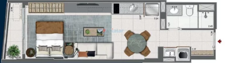 Imagem Garden à venda 1 Quarto 61.65M Centro Rio de Janeiro - RJ | Residencial Skylux Imagem Garden à venda 1 Quarto 61.65M Centro Rio de Janeiro - RJ | Residencial Skylux