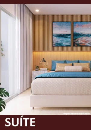 Imagem Apartamento à venda em Praia Grande-SP, bairro Mirim: 2 quartos, 1 suíte, 2 salas, 2 banheiros, 2 vagas, 77m². Venha conferir!