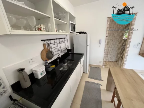 Imagem Apartamento para locação em Juquehy, 30 metros da praia e com 1 dormitório, acomodação p/ 1 casal e 2 filhos, bem localizado | Juquehy Imobiliária