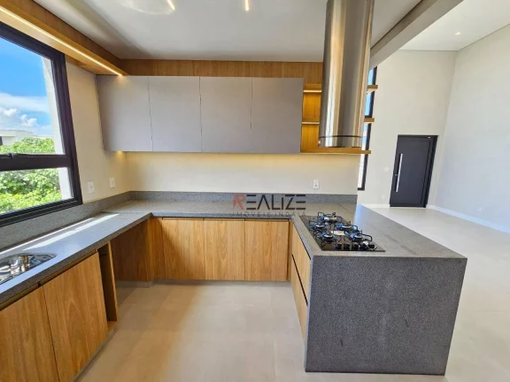 Imagem Casa de esquina em condomínio alto padrão, com 3 suítes e escritório à venda, por R$ 2.000.000 - Indaiatuba Interior de São Paulo