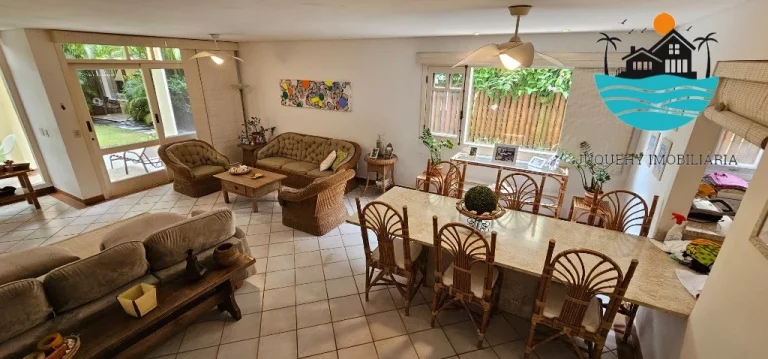 Imagem Casa a Vendas - Condomínio 4 suítes, 3 vagas, serviço de praia, piscina coletiva, sauna, jogos - 240m² de área construída | Juquehy Imobiliária.