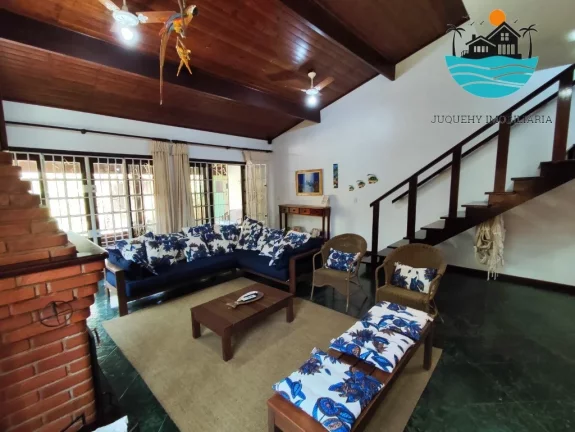 Imagem Casas para Alugar em Juquehy, 550 metros da praia, piscina, churrasqueira, 04 dormitórios, Max 16 pessoas | Juquehy Imobiliária