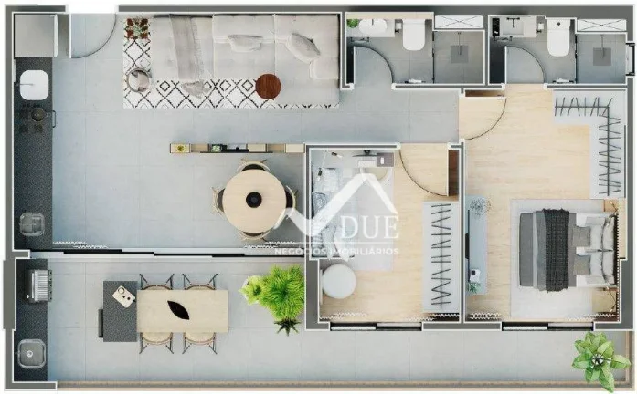 Imagem Apartamento com 2 quartos c/ lazer à venda, 75 m² por R$ 807.000 - Ponta da Praia - Santos/SP