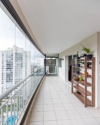 Imagem CHÁCARA FLORA APARTAMENTO ALTO PADRÃO HALL PRIVATIVO 171 M 3 SUÍTES SALAS 3 AMBIENTES VARANDA GOURMET REPLETO ARMÁRIOS 3 VAGAS VISTA MARAVILHOSA