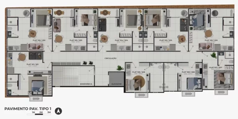 Foto do imóvel: Flat à venda, 28 m² por R$ 320.172, 90 - Jardim Oceania - João Pessoa/PB em Não informado