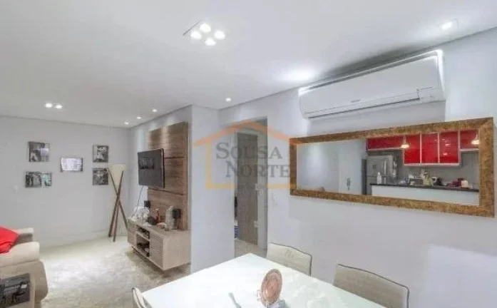 Imagem Apartamento 2 dormitórios, sendo 1 suíte, piso laminado, sala 2 ambientes, varanda gourmet com chu...