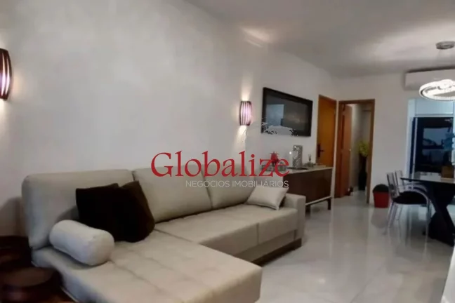 Imagem Apartamento com 83m², 2 suítes, varanda com vista para o mar e para a cidade no Gonzaga à venda por R$1.476.000,00.
