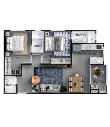 Imagem San Andrés - Apartamento à venda no bairro Bombas - Bombinhas/SC