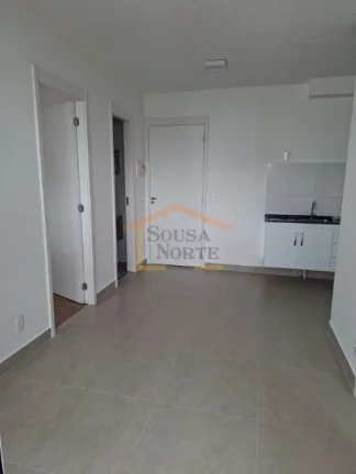 Imagem Apartamento, 2 dormitórios, 1 banheiro, sacada, sala integrada com cozinha, area de serviço. Imóv...