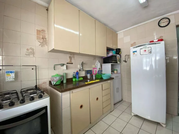 Imagem Apartamento de 3 quartos no BNH na Vergueiro Steidel com estacionamento murado para 2 carros e gás encanado à venda, 62 m² - Aparecida - Santos/SP