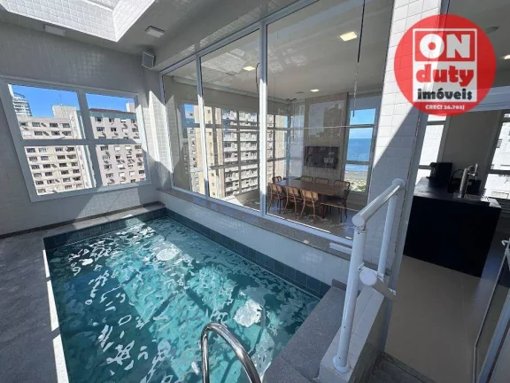 Imagem Cobertura com 3 dormitórios à venda, 158 m² por R$ 4.000.000,00 - Embaré - Santos/SP