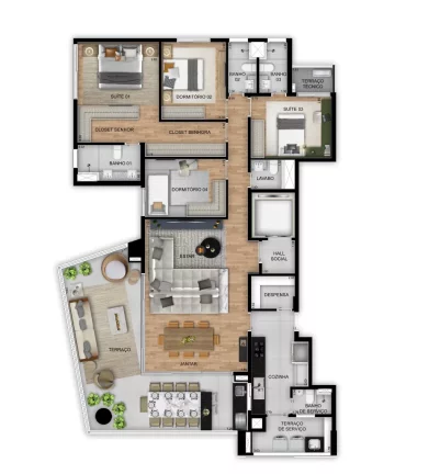 Imagem Apartamento em Vila Madalena São Paulo SP, apartment in São Paulo Brazil, apartamento 4 quartos em Vila Madalena São Paulo, apartamento em construção
