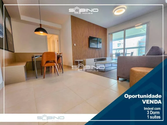 Imagem Apartamento Pé na areia à Venda, com 3 dormitórios 1 Suíte, 2 vagas 111m² de área útil, em Riviera de São Lourenço Bertioga SP