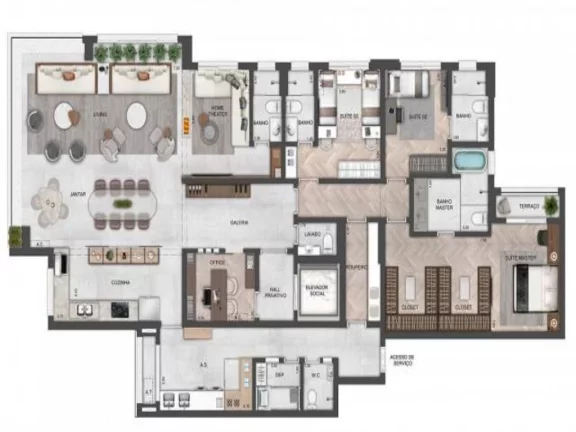 Imagem Apartamento com 4 quartos a venda em Vila Romana São Paulo SP, apartment in São Paulo Brazil, aparment for sale in São Paulo Brazil, alto padrão sp