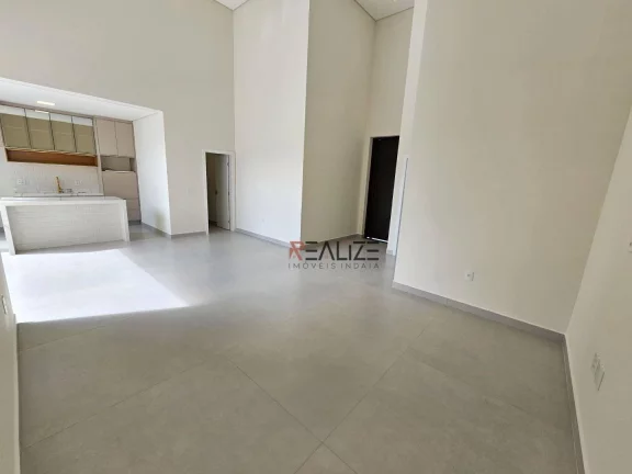 Imagem Casa térrea moderna com escritório e 3 suítes à venda, 195 m² por R$ 1.640.000 - Condomínio Fechado - Indaiatuba/SP