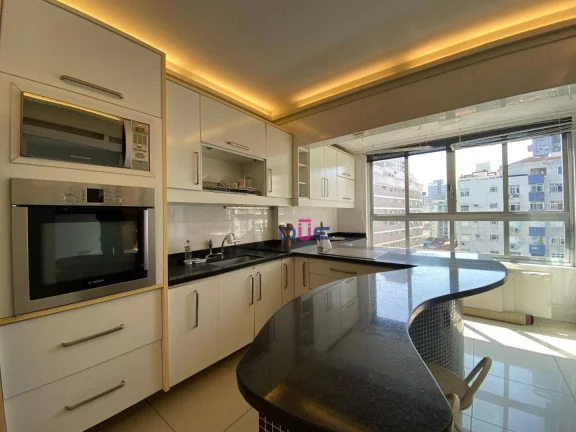 Imagem Apartamento com 3 dormitórios à venda, 127 m² por R$ 820.000,00 - Pompéia - Santos/SP