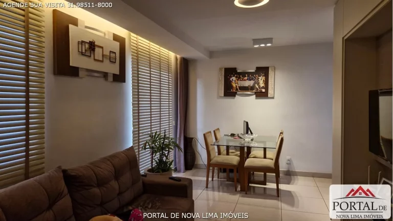 Imagem Apartamento de 3 quartos, sendo 1 suíte, 2 salas, varanda gourmet, 2 vagas de garagem, apartamento com 85 m2 de área. Este imóvel conta com um projeto