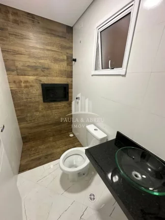 Imagem Apartamentos com 2 Quintais, Churrasqueira, 2 Dormitórios, 1 vaga, Lavanderia, na Vila Linda, Santo André