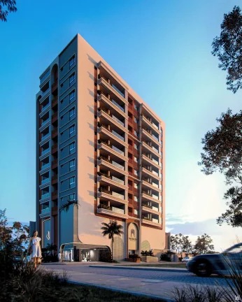 Imagem Apartamento com 2 dormitórios sendo 1 suíte a menos de 200m da praia de Gravatá Navegantes/SC
