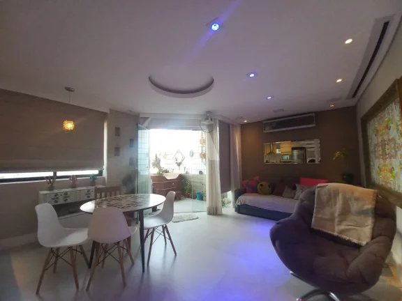 Imagem Apartamento Duplex com 2 dormitórios vista mar à venda na Ponta da Praia - Santos