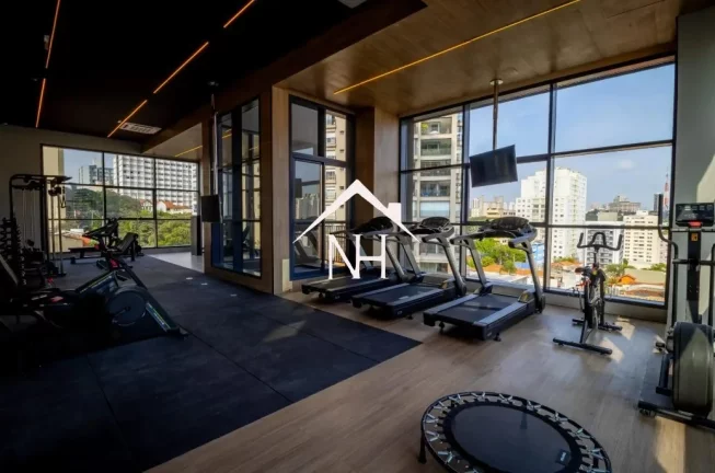 Imagem Studio em Perdizes de 26m c/ 1 dormitório, varanda gourmet, pet place, bicicletário, churrasqueira, sports bar,coworking,pilates,piscina,fitness,sauna