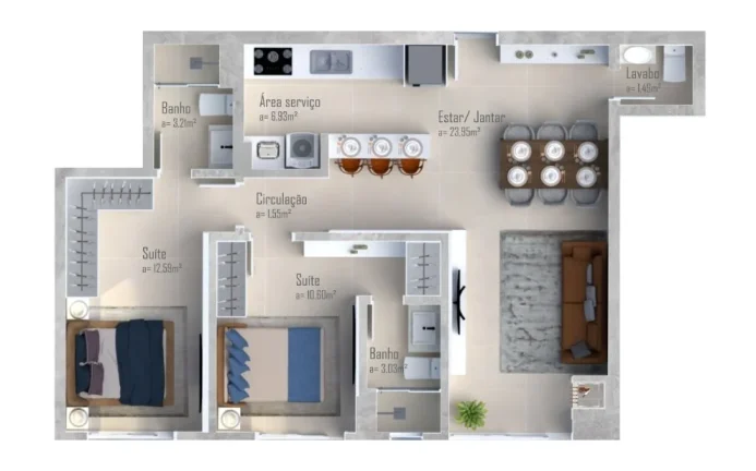 Imagem Apartamento 2 Dormitórios para venda em Florianópolis - SC
