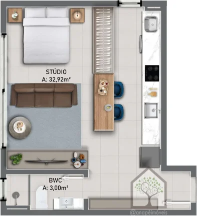 Foto do imóvel: Studio com excelente localização no Centro de Florianópolis