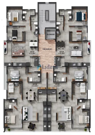 Imagem Apto - 2 Quartos - 1 Suíte - 61,38 m² - Camboinha, Cabedelo/PB