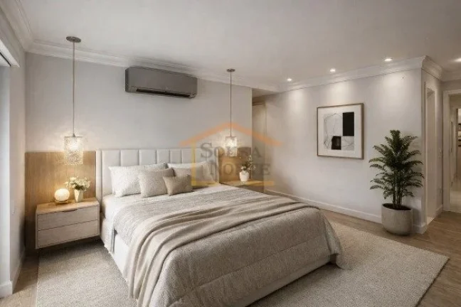 Imagem Sobrado com 230 m² de área útil, com 4 dormitórios, sendo 3 suítes, e 5 banheiros. Possui sala ...