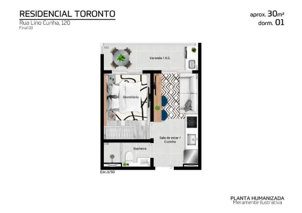 Imagem Apartamento de 1 2 e 3 Dormitórios na Cidade Patriarca