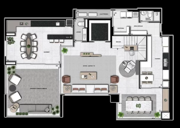 Imagem Apartamento para Venda em Maringá, Zona 01, 3 dormitórios, 2 suítes, 4 banheiros, 2 vagas
