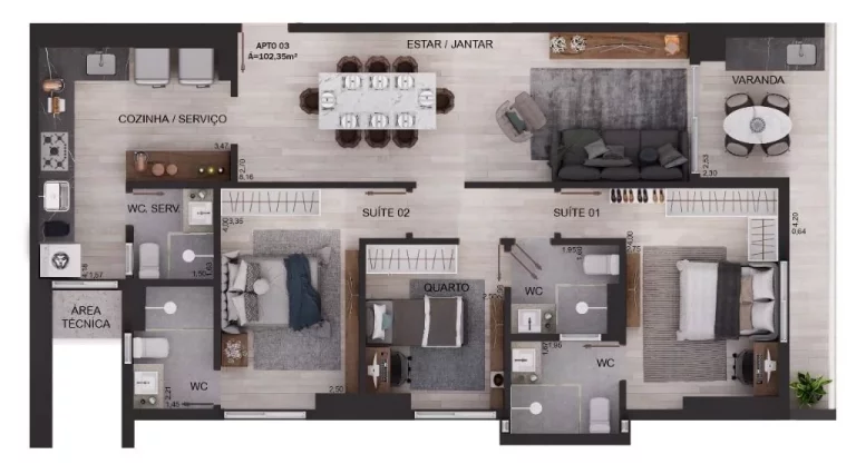 Imagem Apartamento à venda, 64 m² por R$ 747.612,70 - Altiplano Cabo Branco - João Pessoa/PB Imagem Apartamento à venda, 64 m² por R$ 747.612,70 - Altiplano Cabo Branco - João Pessoa/PB