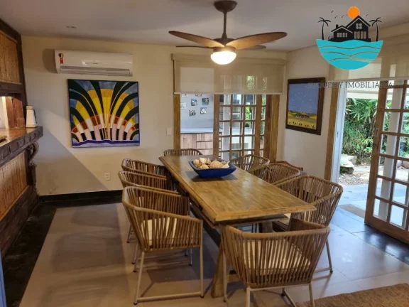 Imagem Casa para locação em condomínio com vista ao mar em Juquehy com 5 suítes, serviço de praia - Acomodação 10-12 pessoas | Juquehy Imobiliária