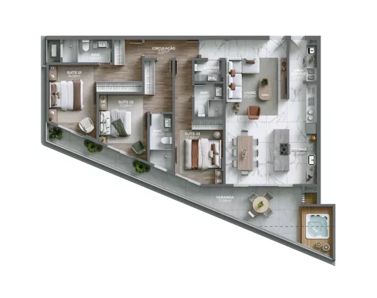 Imagem APARTAMENTO RESIDENCIAL em Bombinhas - SC, Canto Grande
