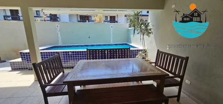 Imagem Aluguel Temporada Juquehy - casa com 4 suítes, 3 vagas, piscina priv. serv. de praia - 150m da praia - Max. 10 pessoas | Juquehy Imobiliária