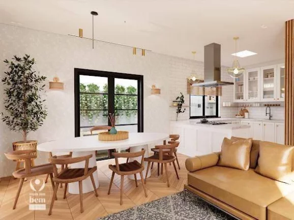 Imagem Estuda Permuta - Sobrado Triplex em Condomínio Fechado - 3 quartos, suíte, terraço gourmet e 3 vagas à venda no Jardim Social