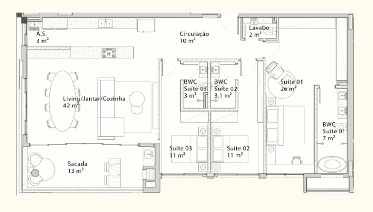 Imagem Apartamento 2 Dormitórios para venda em Florianópolis - SC