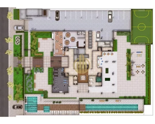 Imagem Apartamento com duas ou três suítes e 3 garagens